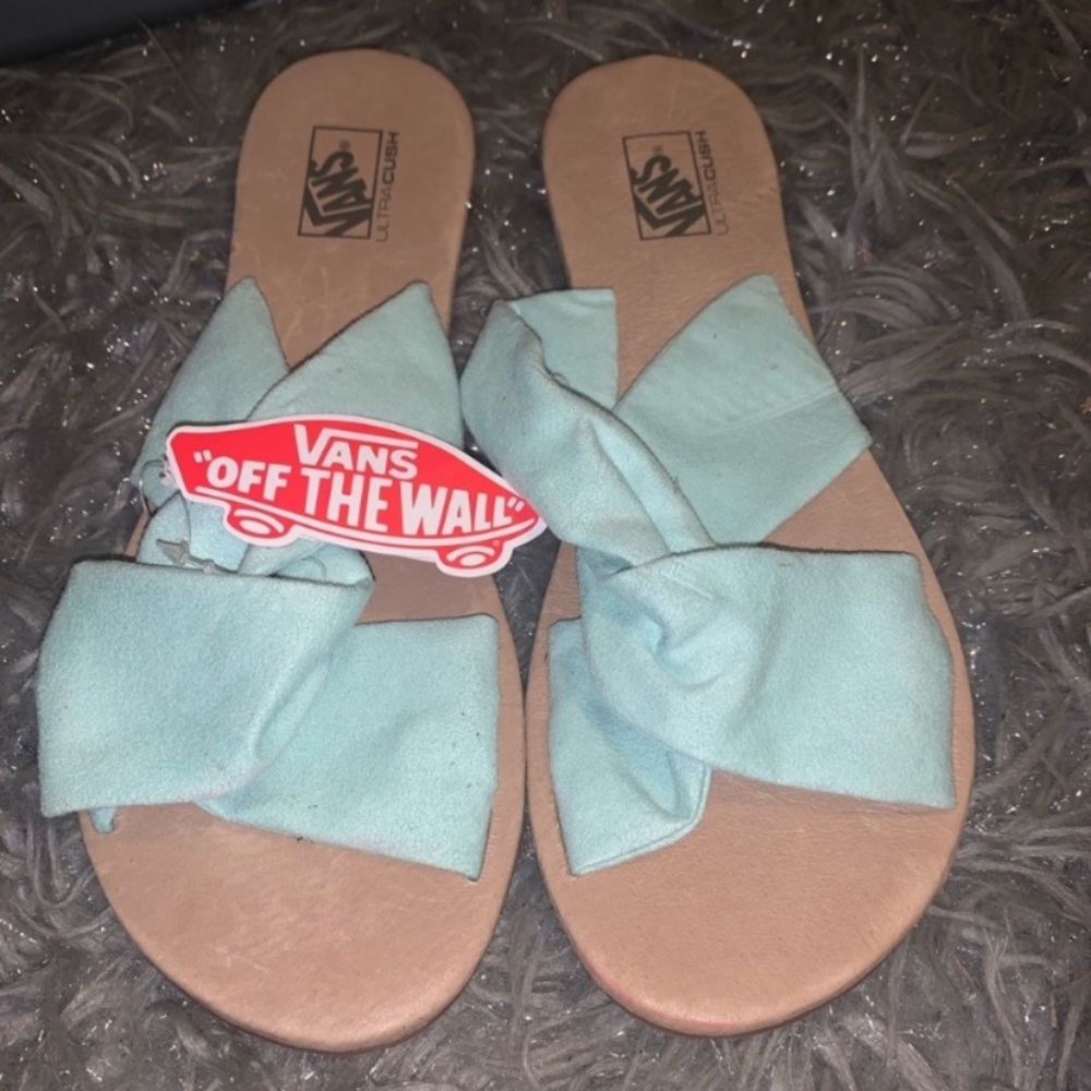 NEW Vans Ayla Slide Suede Bay